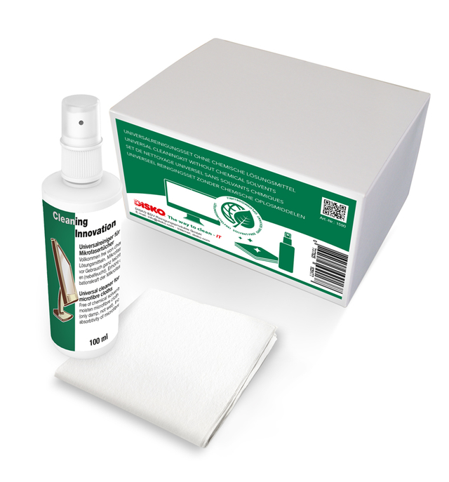 Universal cleaning set for all surfaces - without any chemical solvents 