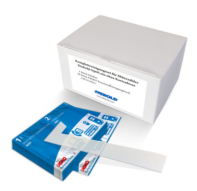 Cleaning kit for OFFLINE coin pay-in machines OptiCoin of Diebold/Multicash - Polska